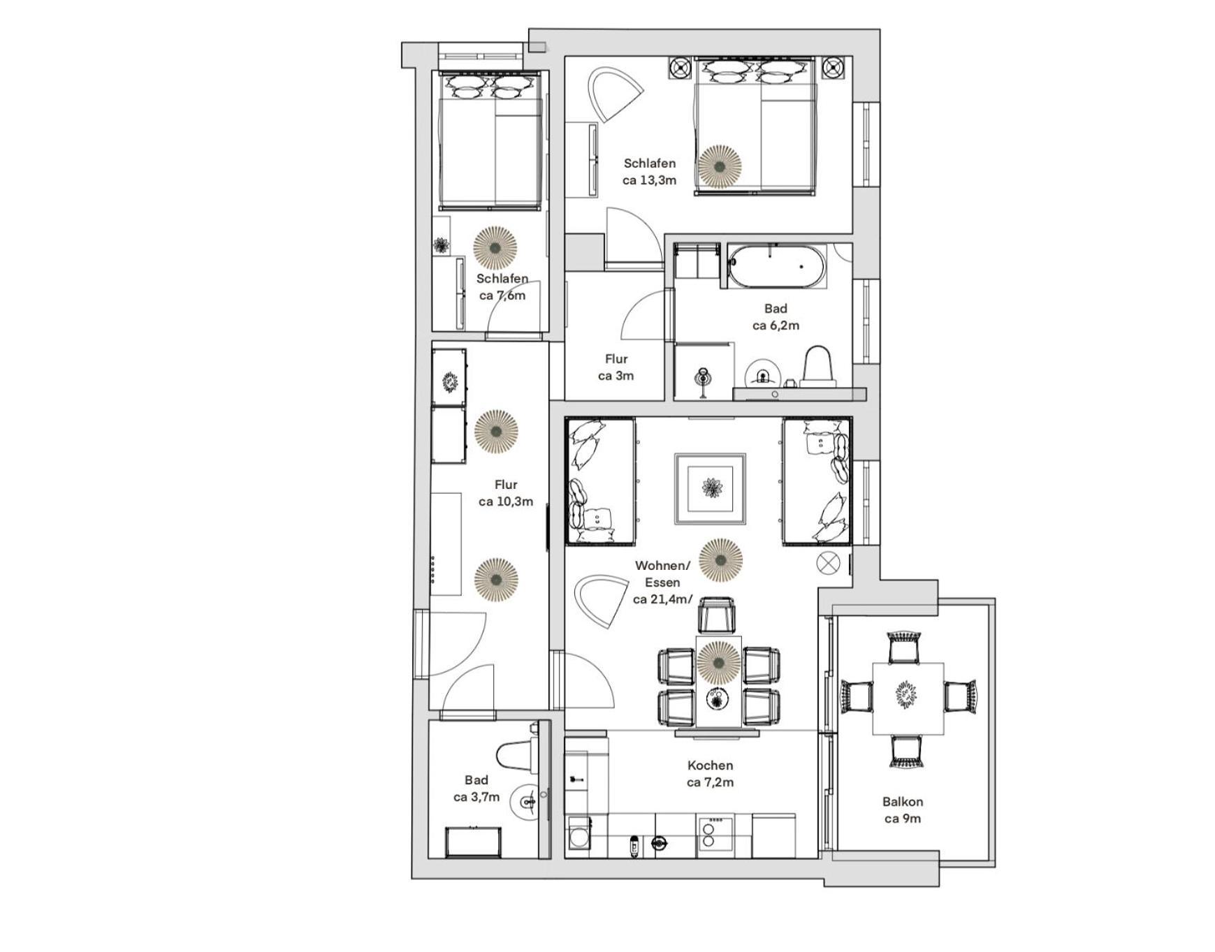 Pineapple Apartments Dresden Zwinger V - 78 Qm - 1X Free Parking Exterior photo